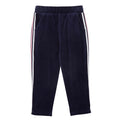Velour Detail Trackies - Navy