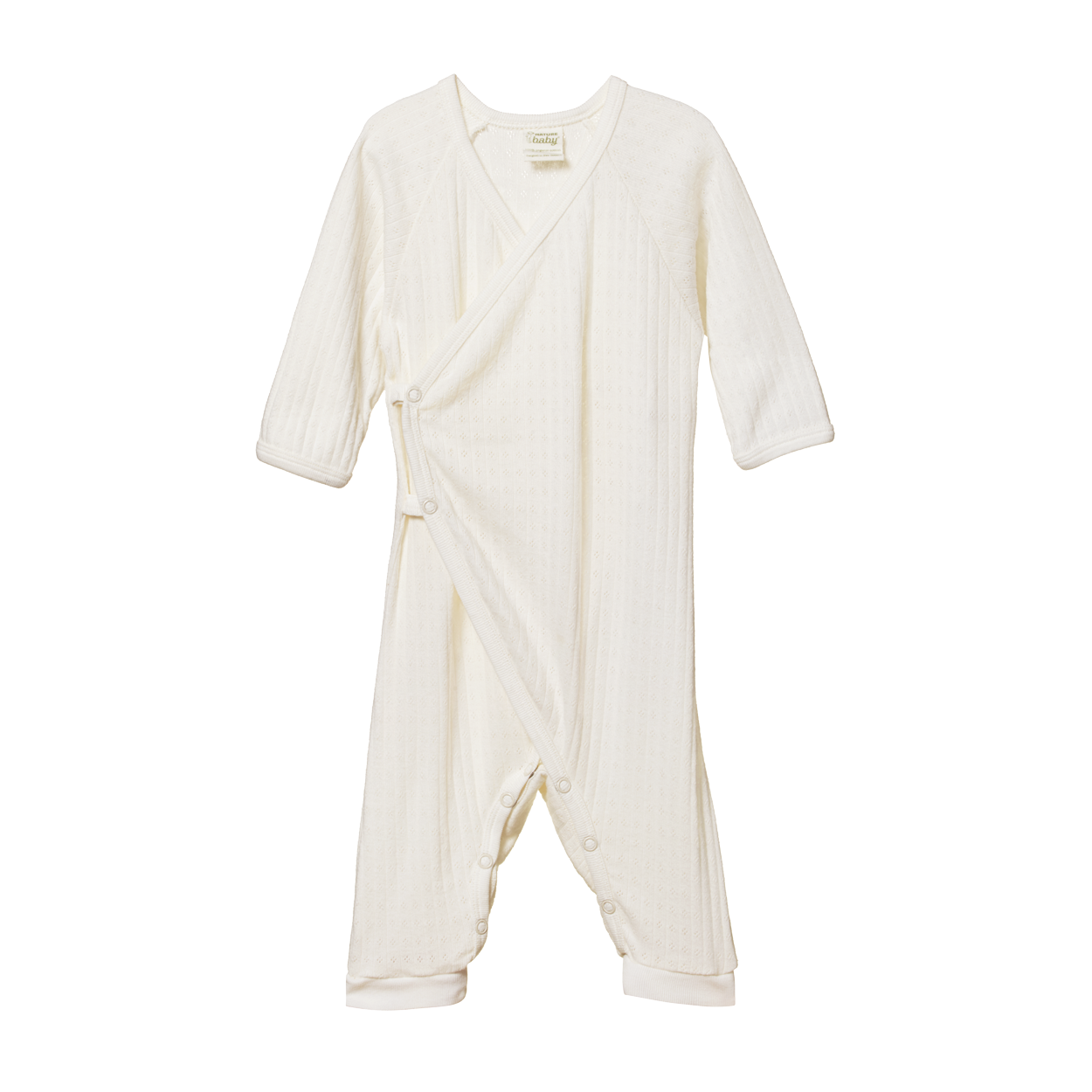 Nature Baby Kimono Stretch & Grow Pointelle -  Natural