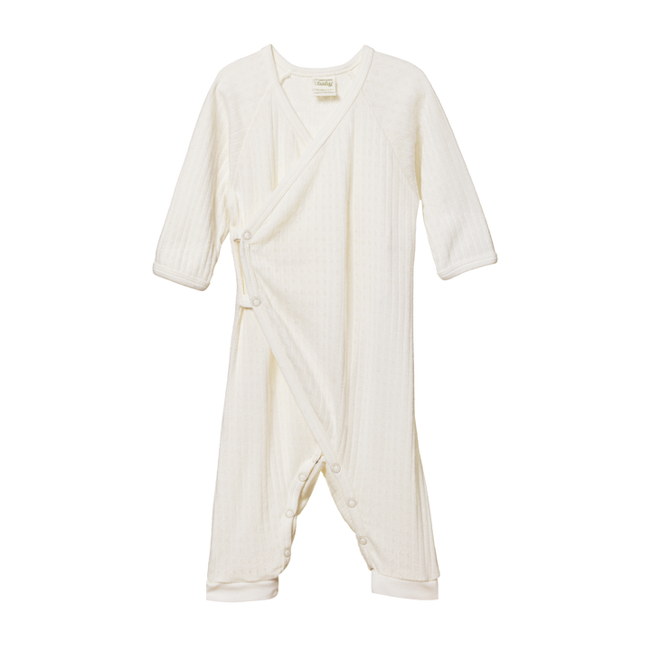 Nature Baby Kimono Stretch & Grow Pointelle -  Natural