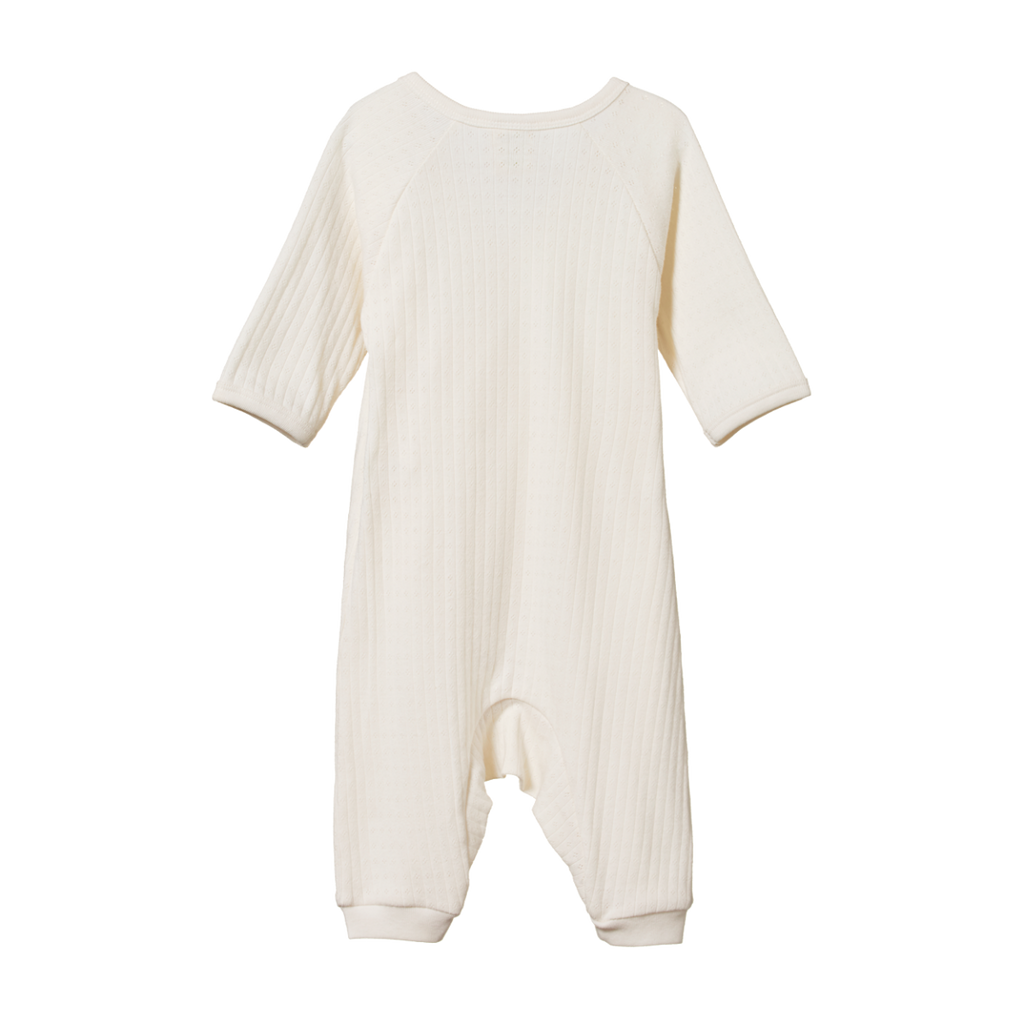 Nature Baby Kimono Stretch & Grow Pointelle -  Natural