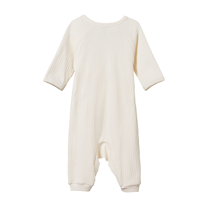 Nature Baby Kimono Stretch & Grow Pointelle -  Natural