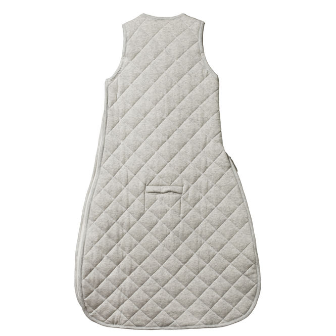 Nature Baby Quilted Cotton & Merino Duvet Sleeping Bag - Light Grey Marl