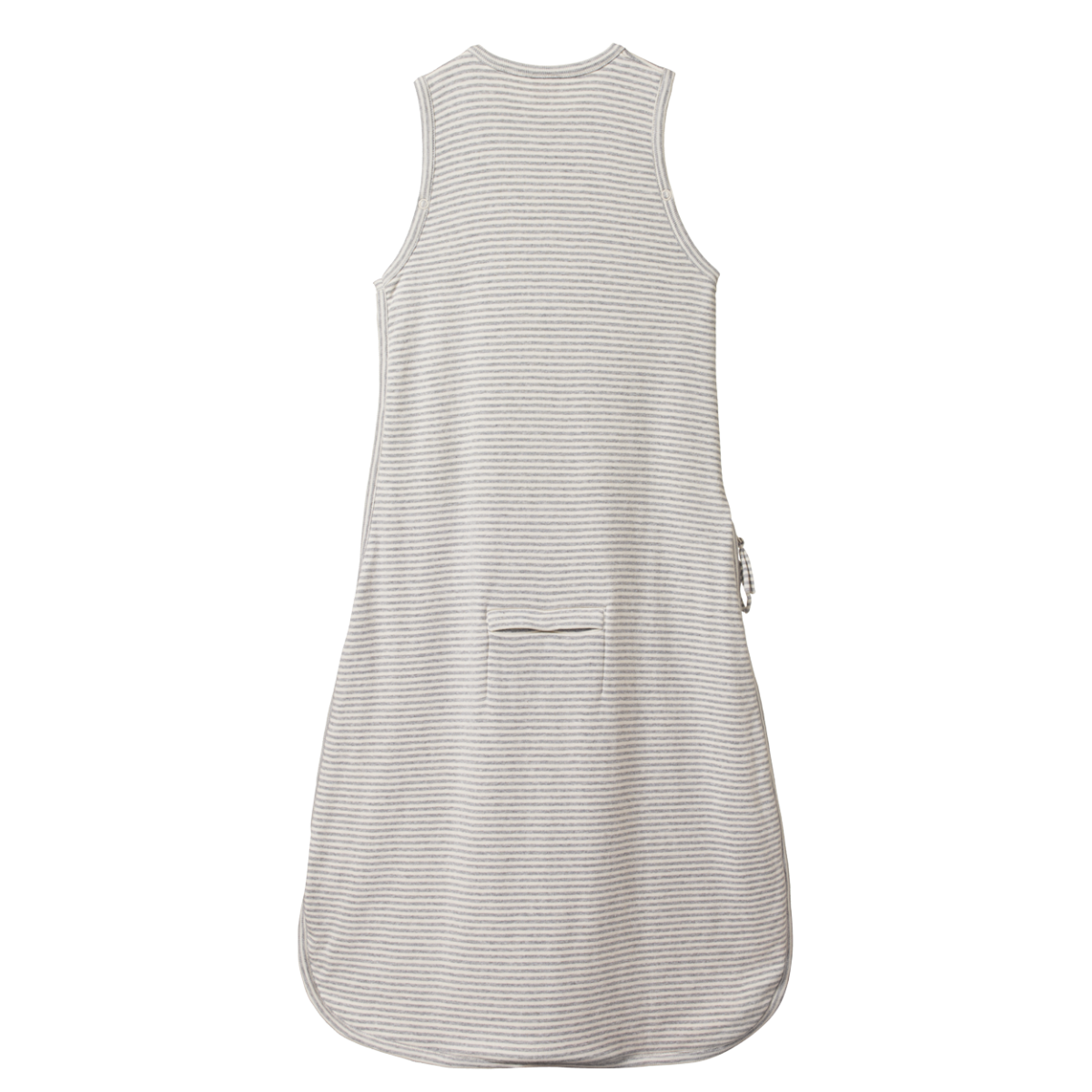 Nature Baby Organic Cotton Sleeping Bag - Grey Marl Stripe