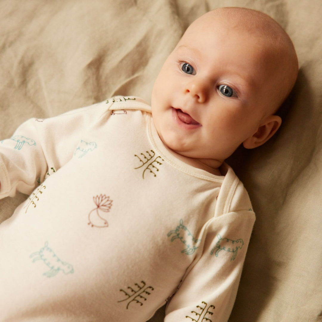 Nature Baby Long Sleeve Bodysuit - Nature Baby Print