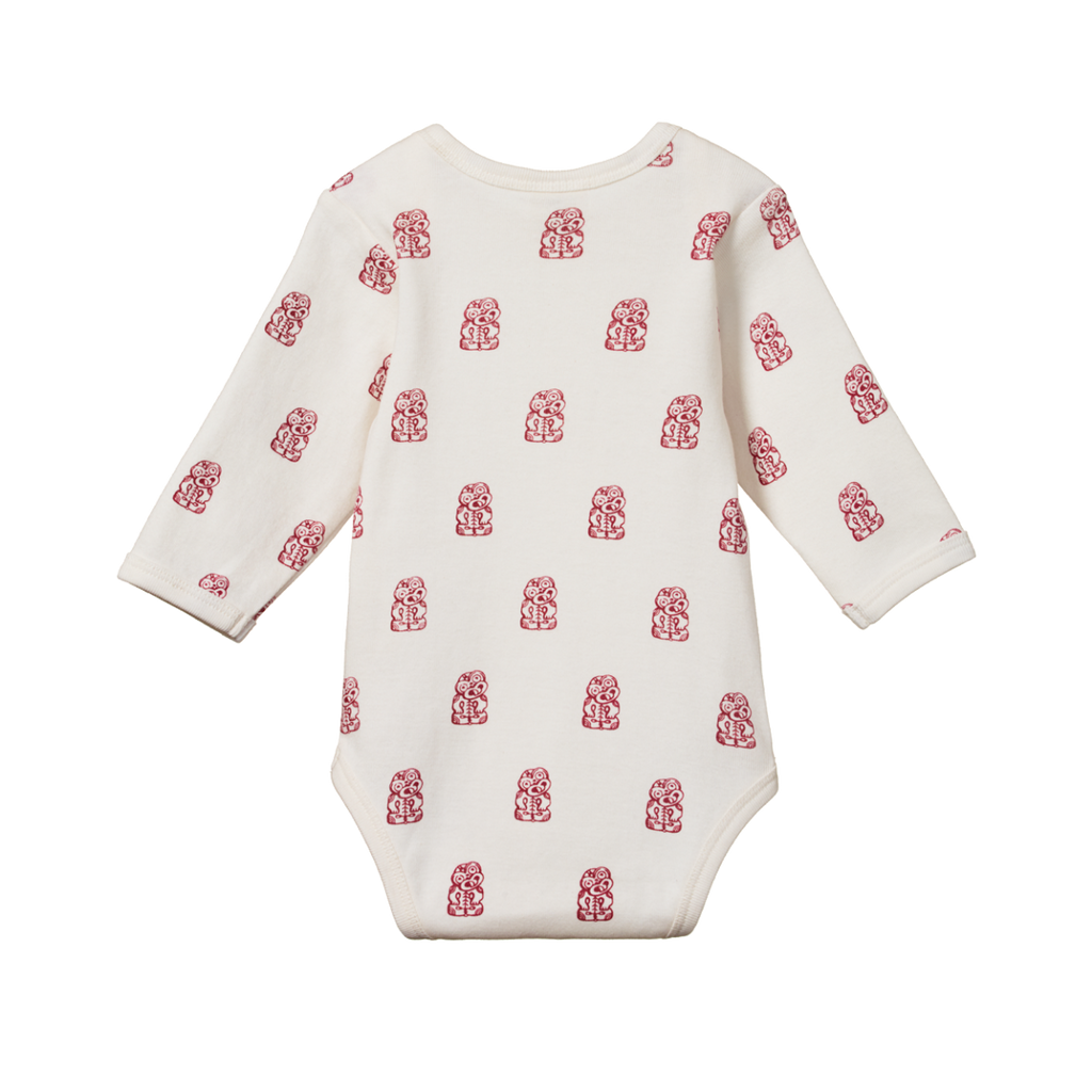Nature Baby Long Sleeve Bodysuit - Tiki Print