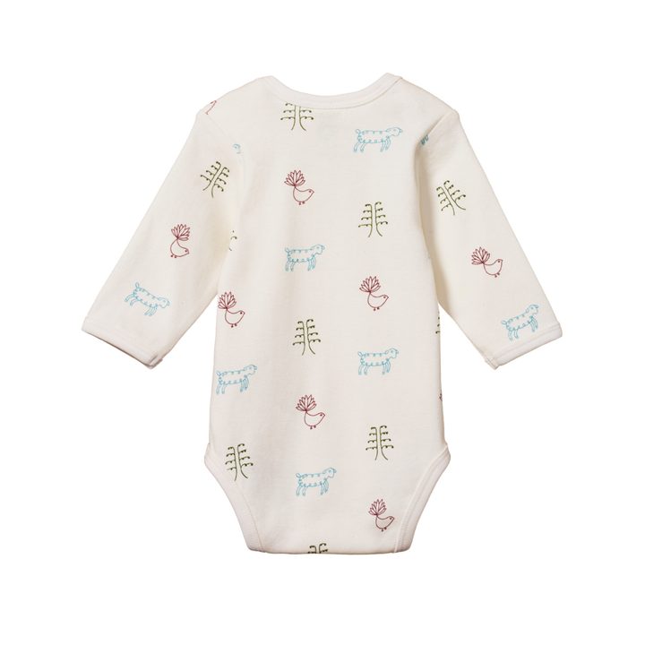 Nature Baby Long Sleeve Bodysuit - Nature Baby Print