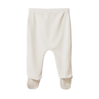 Footed Rompers Pointelle - Natural