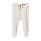 Footed Rompers Pointelle - Natural