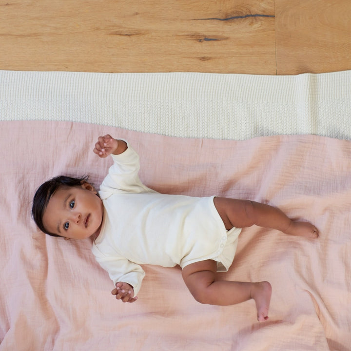 Nature Baby Long Sleeve Bodysuit - Natural