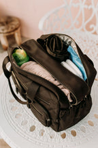 Carry All Nappy Bag - Black Diamond Quilt