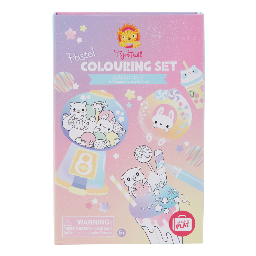 Pastel Colouring Set - Kawaii Cafe