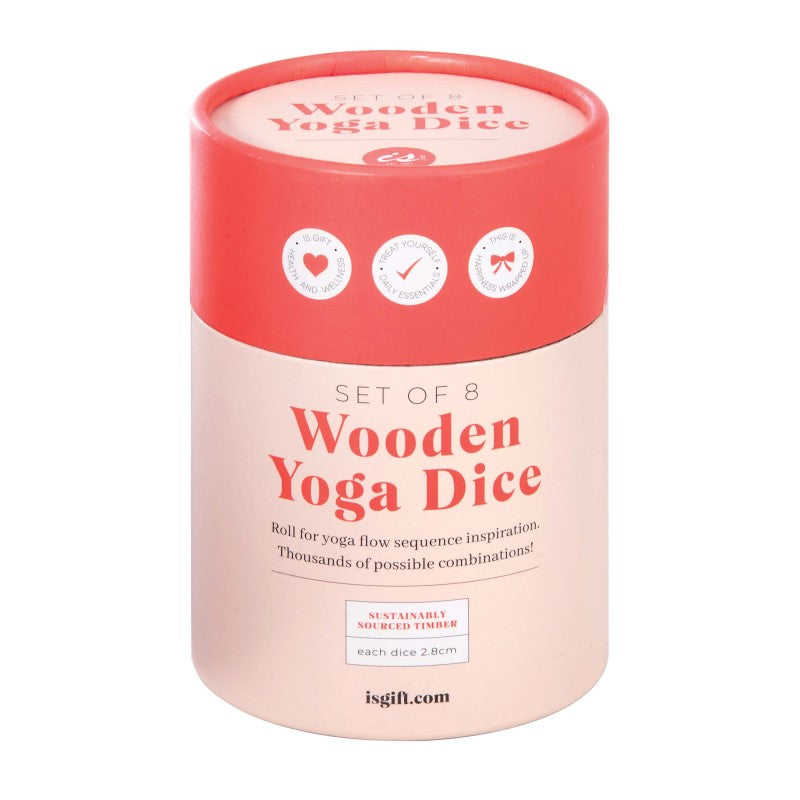 Wooden Yoga Dice Set