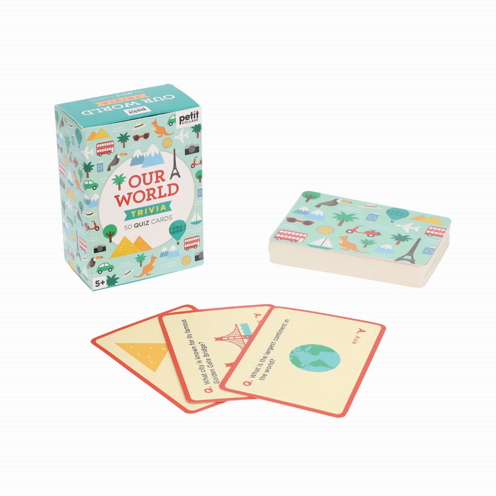 Petit Collage Trivia Cards -­ Our World