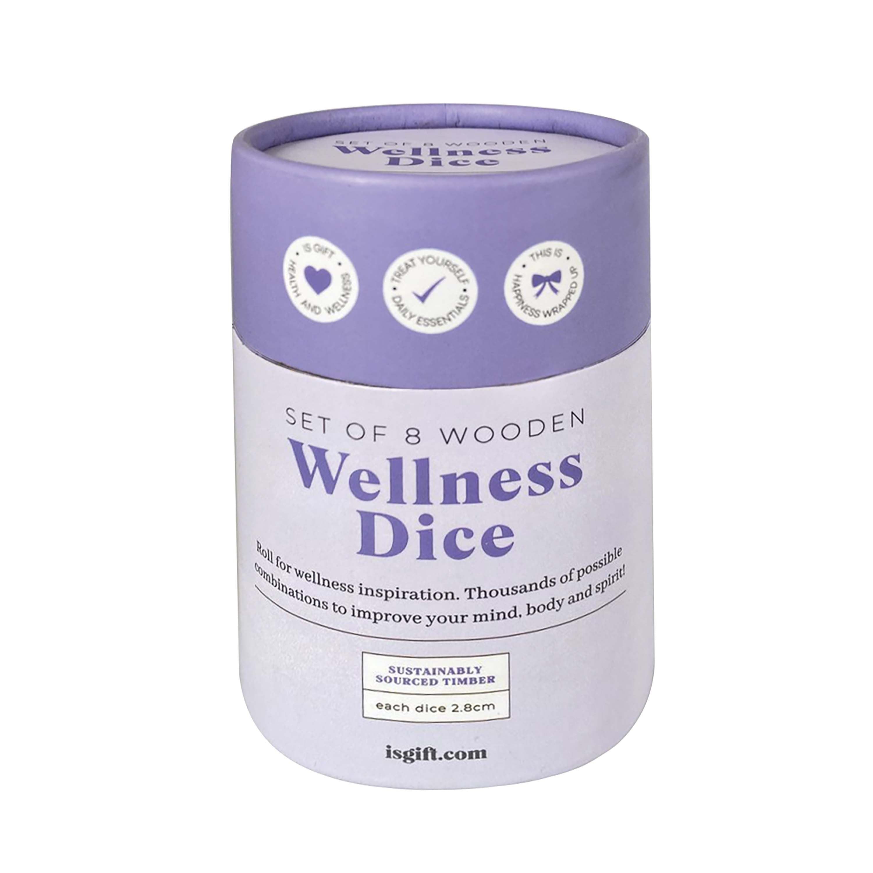Wooden Wellness Dice Set