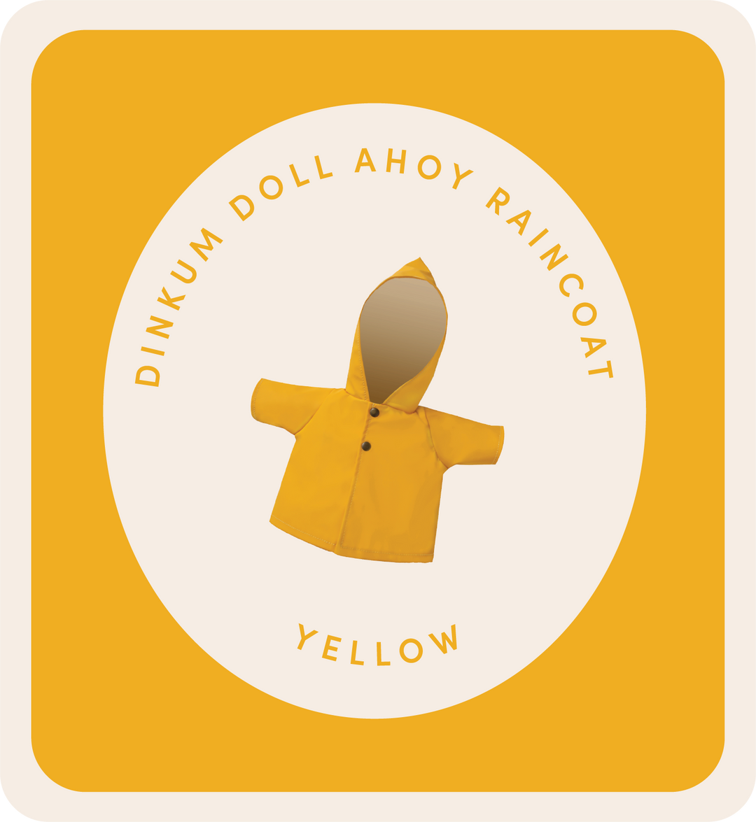 Dinkum Doll Ahoy Raincoat - Yellow