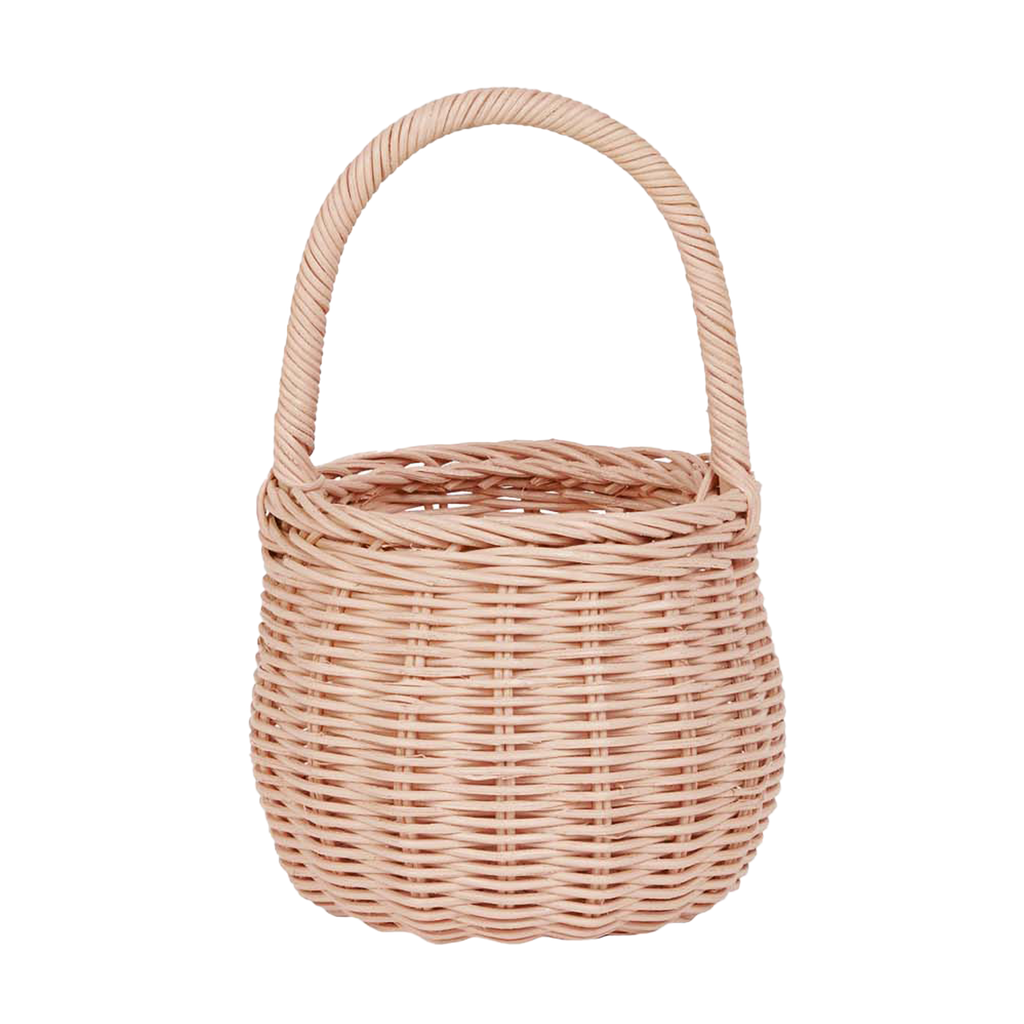 Rattan Berry Basket - Rose