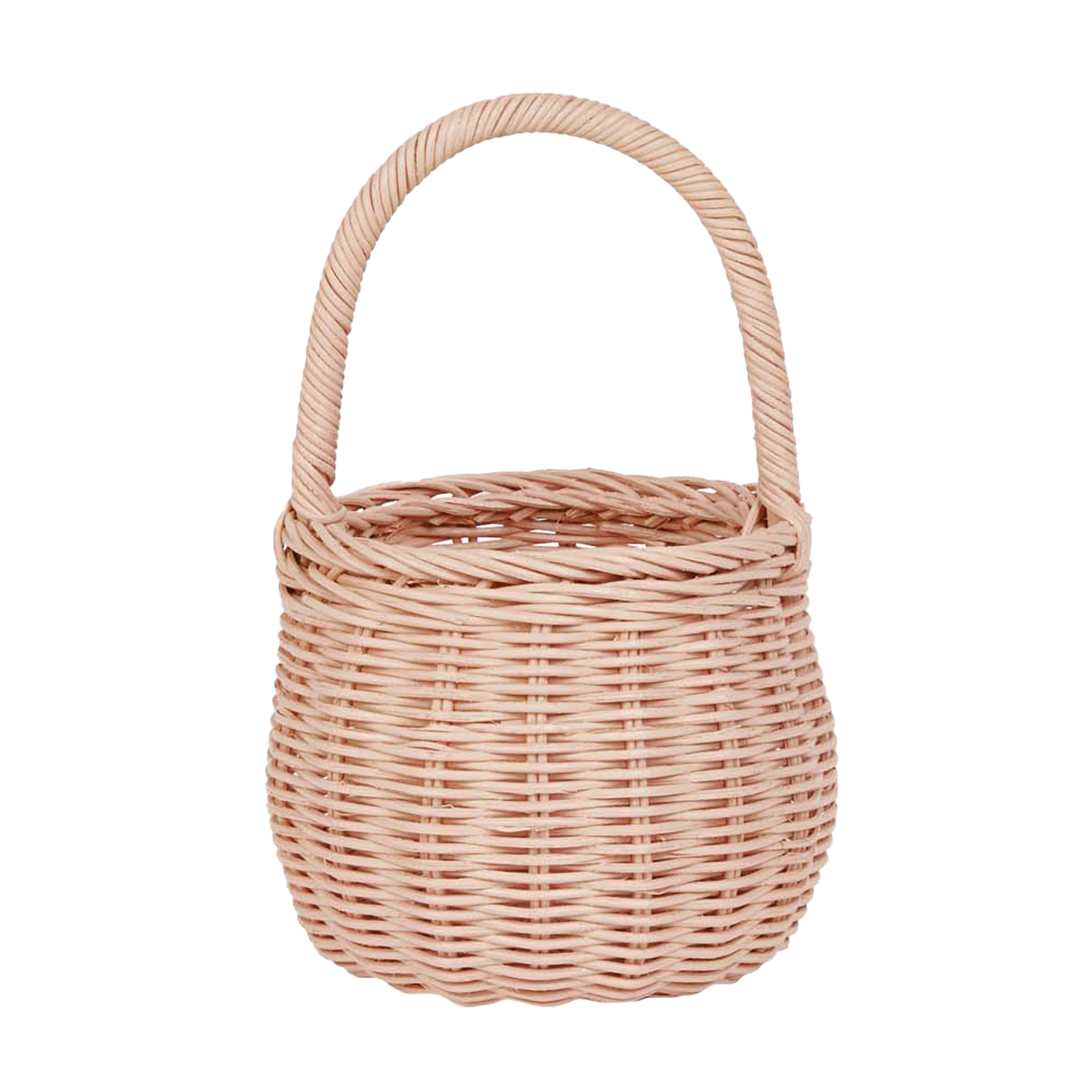 Rattan Berry Basket - Rose