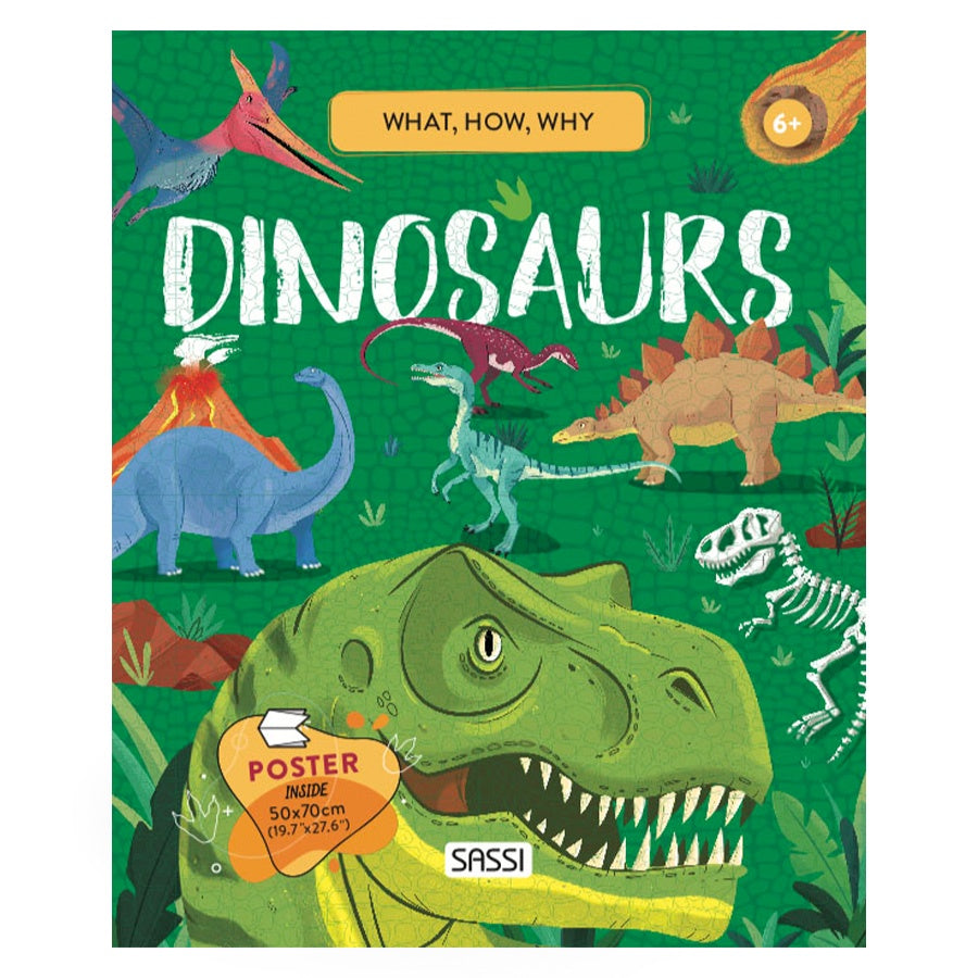 What How Why Dinosaurs Book and Poster