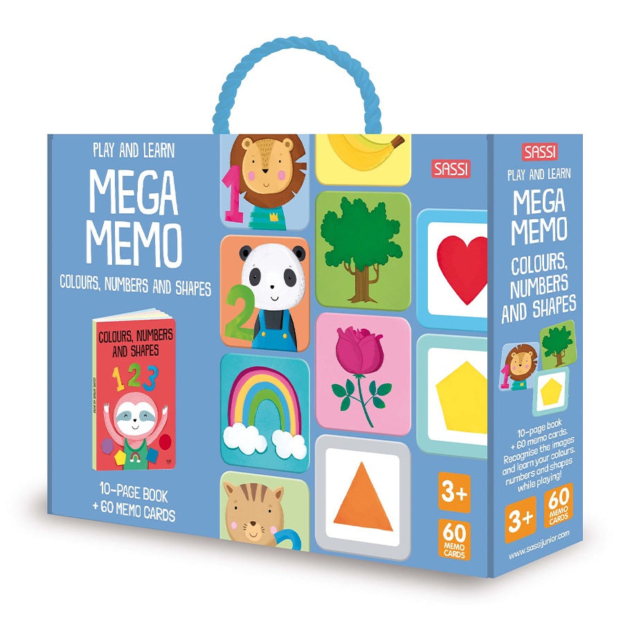 60 Piece Mega Memory and Book Set - Colours Numbers and Shapes