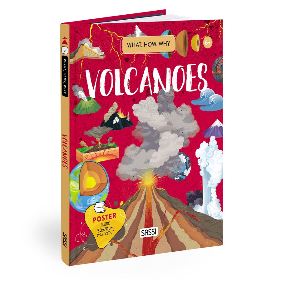 What How Why Volcanoes Book and Poster