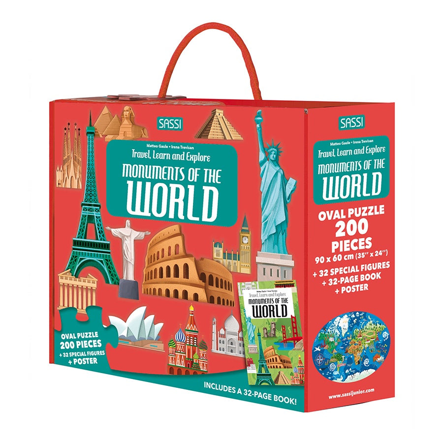 Travel Learn Explore Puzzle & Book Set - Monuments