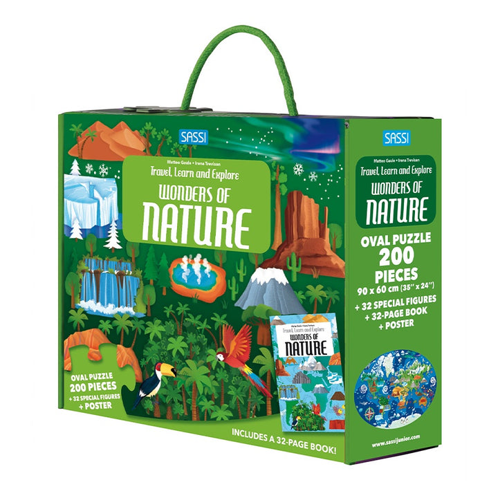Travel Learn Explore Puzzle & Book Set - Wonders of Nature