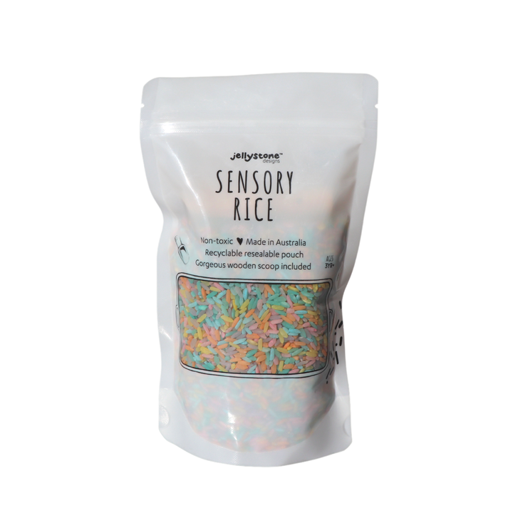 Sensory Rice - Rainbow Pastel