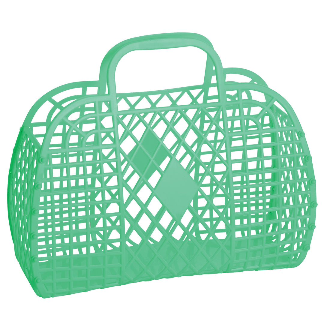 Sun Jellies Retro Basket Large - Green