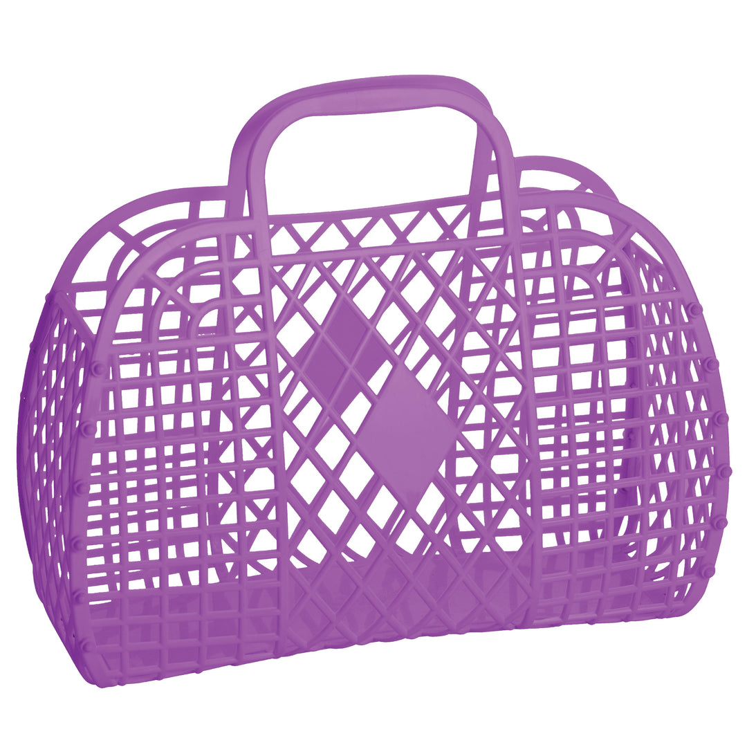 Sun Jellies Retro Basket Large - Purple