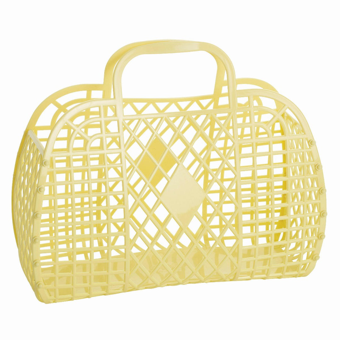 Sun Jellies Retro Basket Large - Yellow