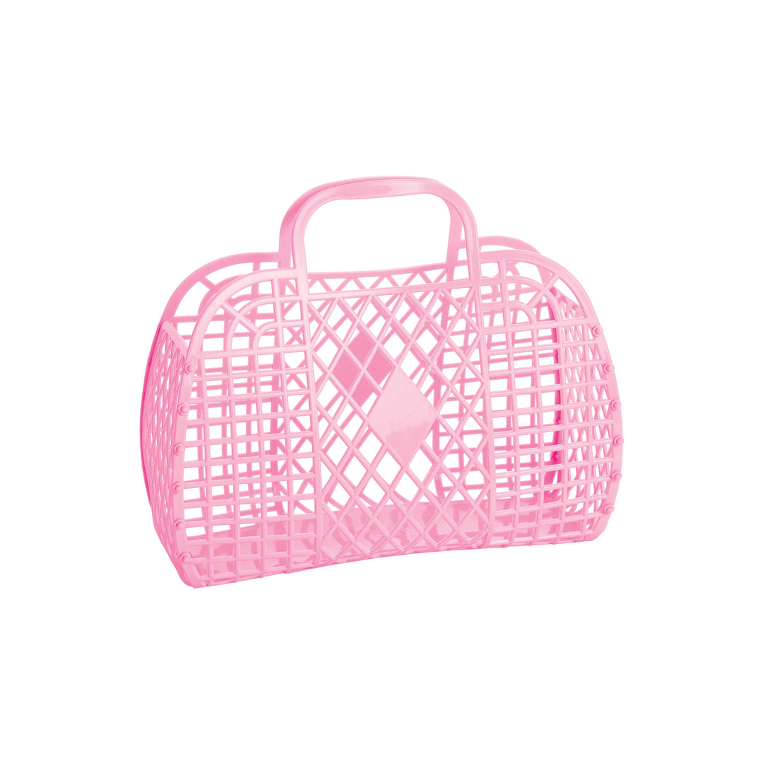 Sun Jellies Retro Basket Small - Bubblegum Pink