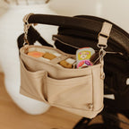 Stroller Organiser - Oat Dimple