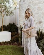 Stroller Organiser - Oat Dimple