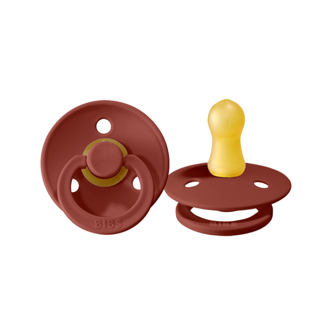 BIBS Colour Pacifier 2 Pack - Rust