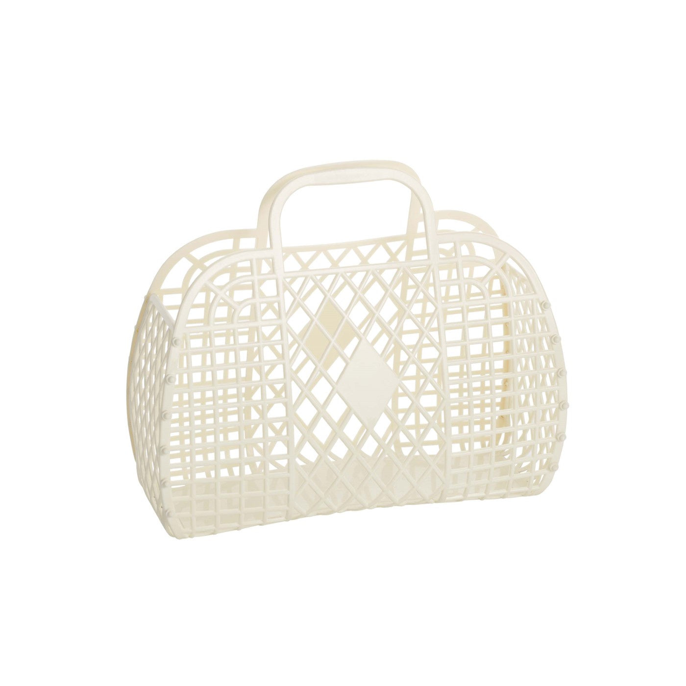Sun Jellies Retro Basket Small - Cream