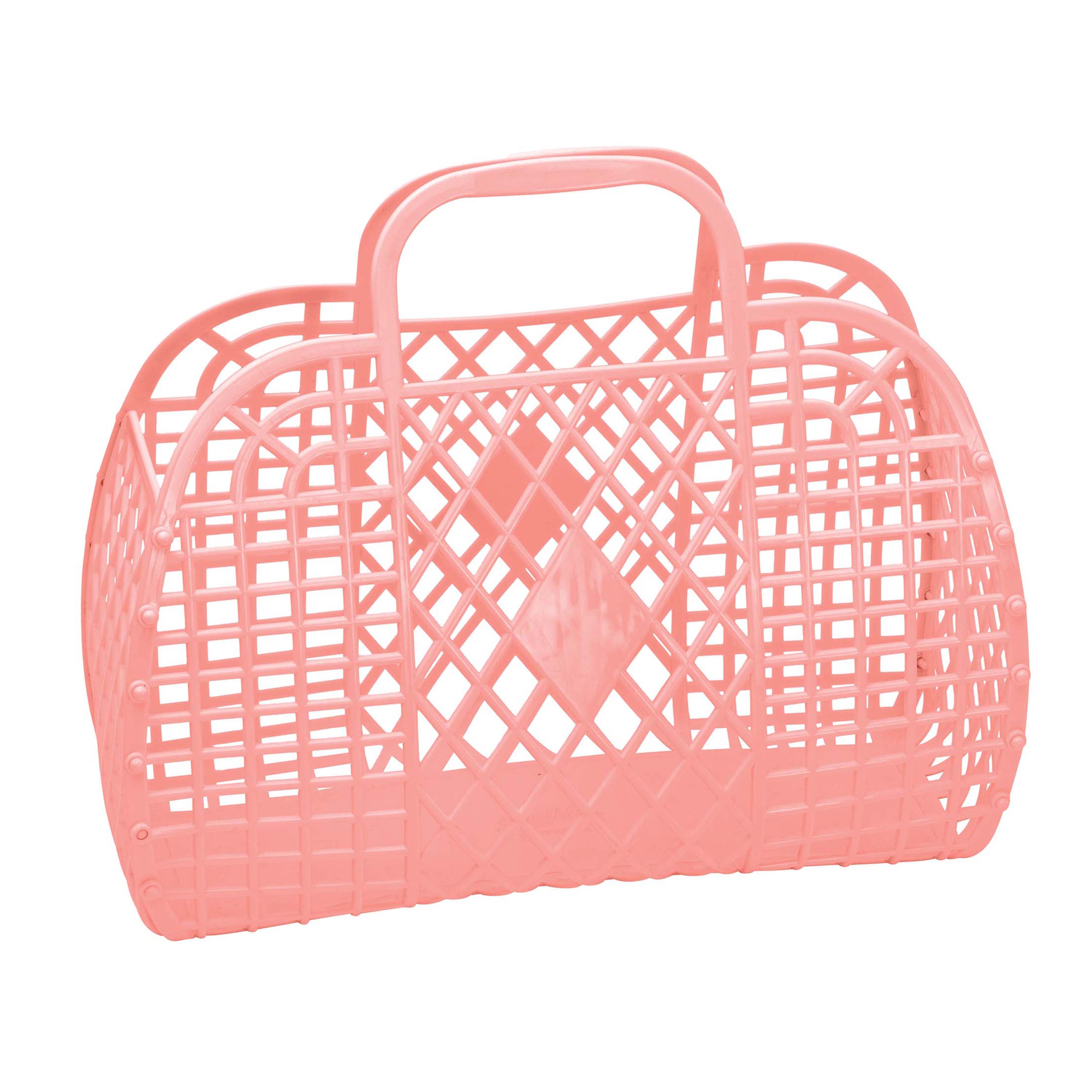 Sun Jellies Retro Basket Large - Peach