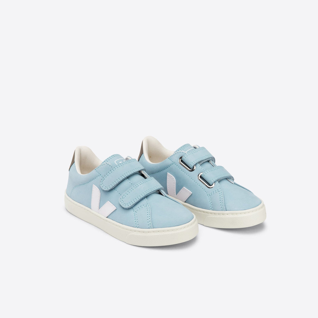 Veja Esplar Velcro Nubuck - Steel/White