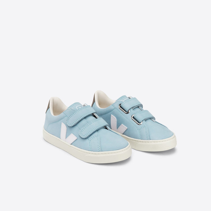 Veja Esplar Velcro Nubuck - Steel/White