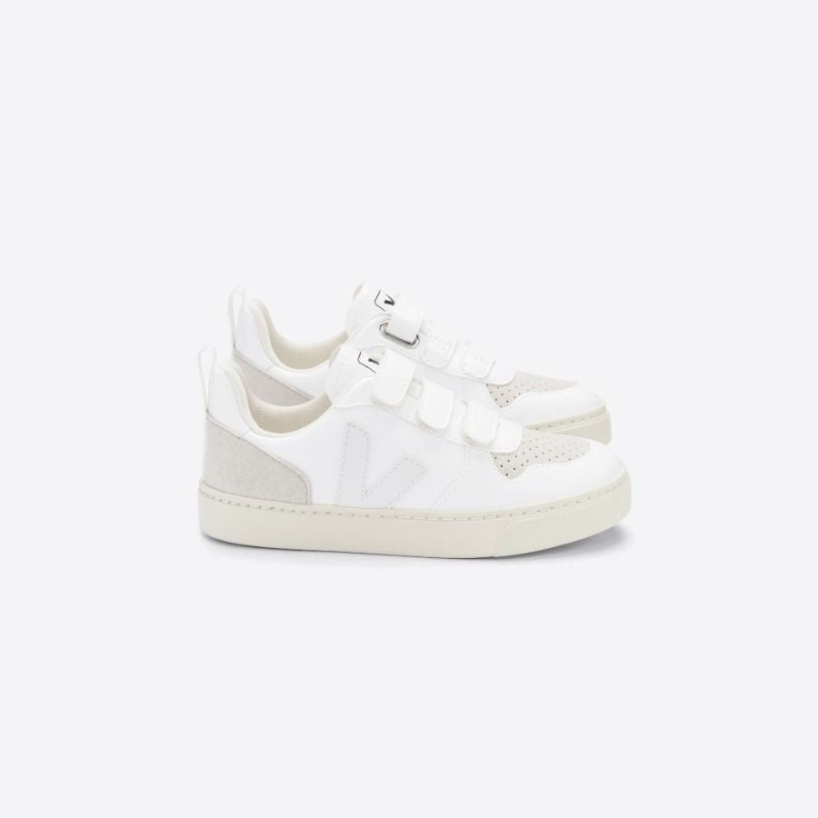 Veja V-10 Velcro CWL - White/Natural