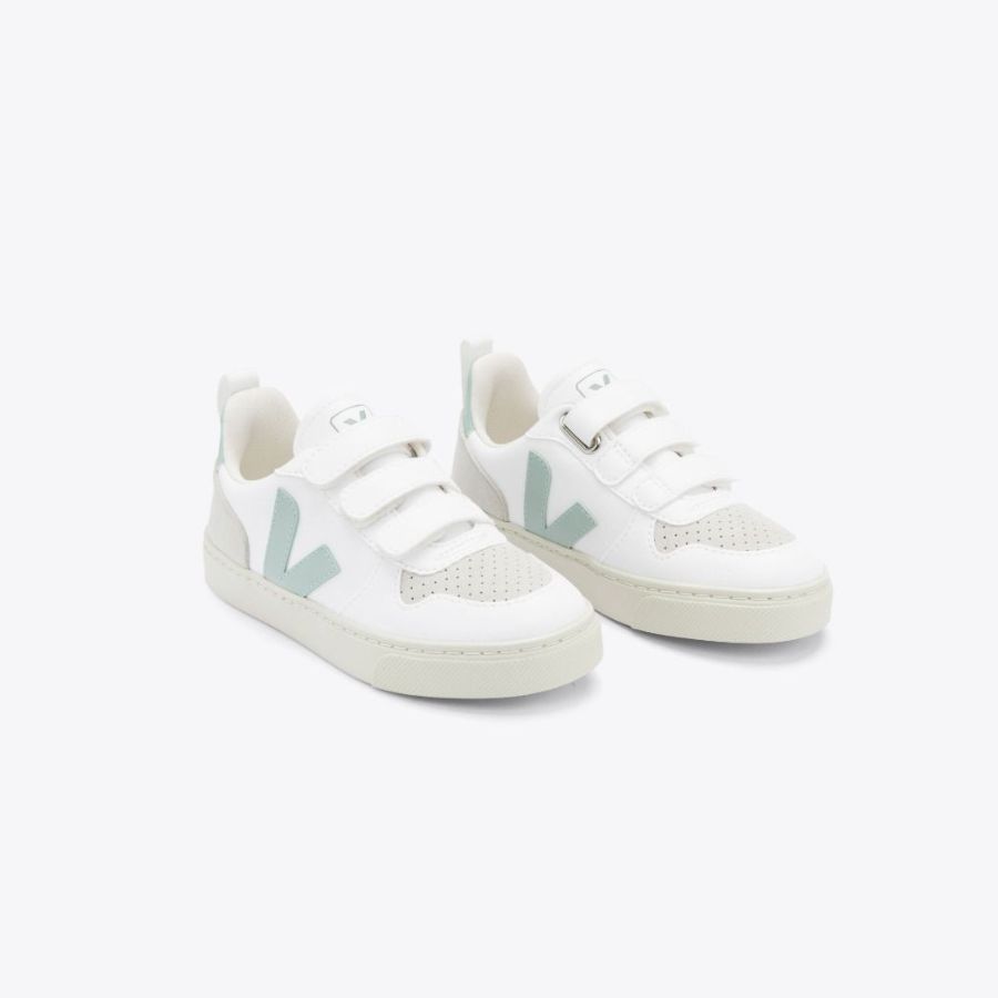Veja V-10 Velcro CWL - White/Matcha