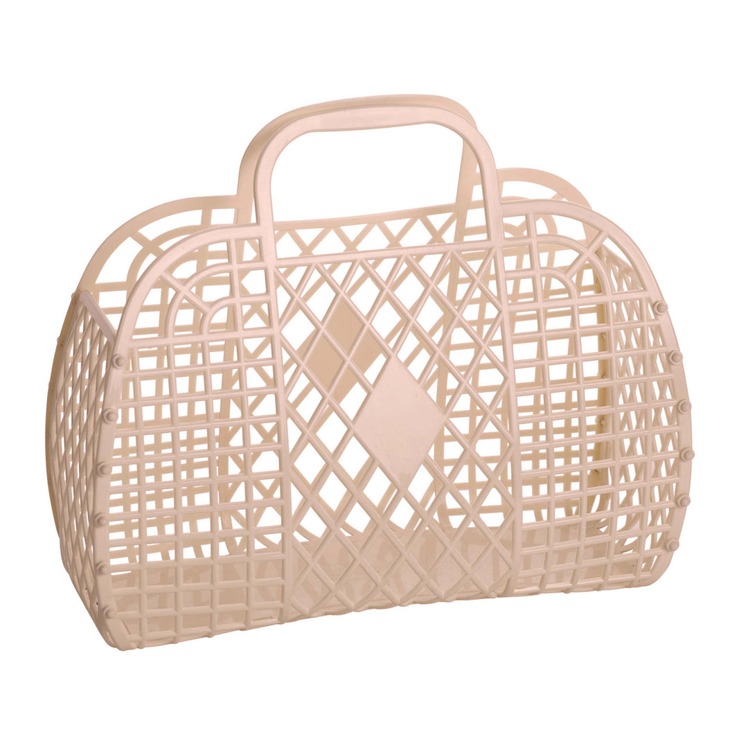 Sun Jellies Retro Basket Large - Latte
