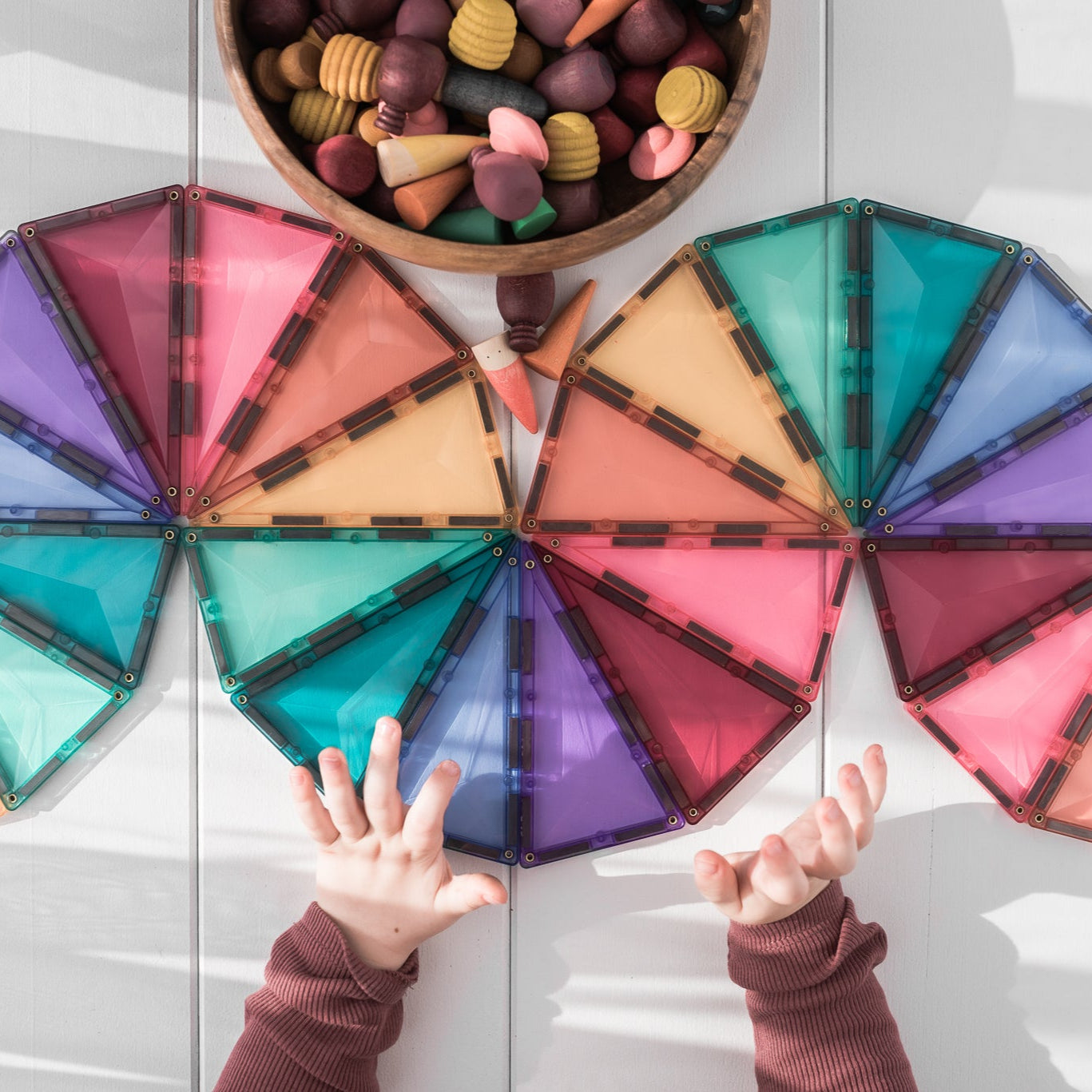 Connetix Tiles - 120 Piece Creative Set | Pastel