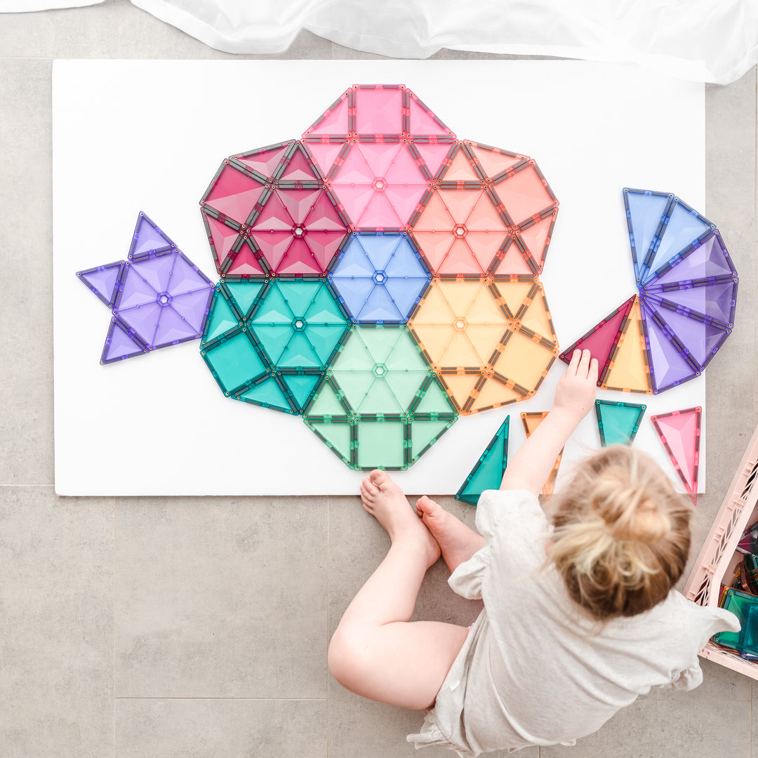 Connetix Tiles - 120 Piece Creative Set | Pastel