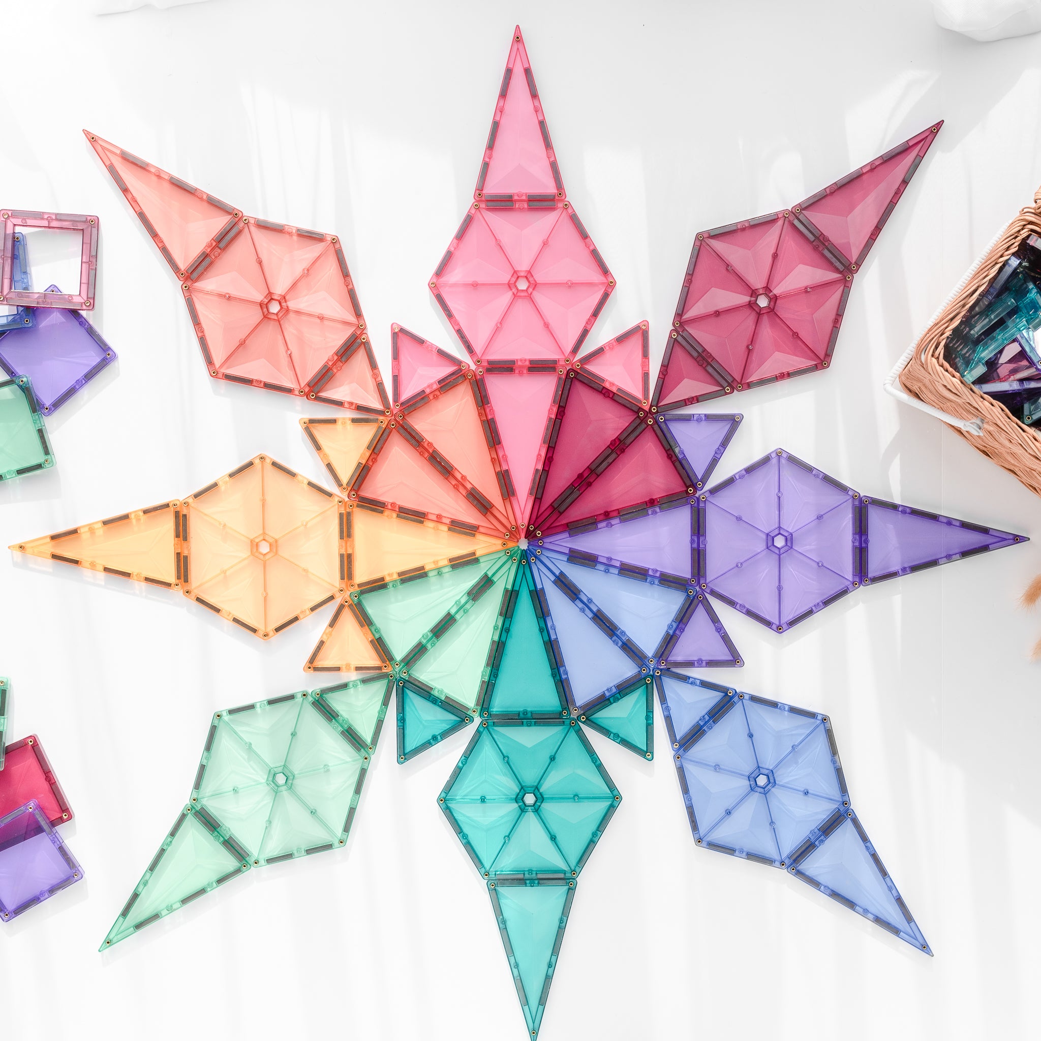 Connetix Tiles - 40 Piece Geometry Set | Pastel