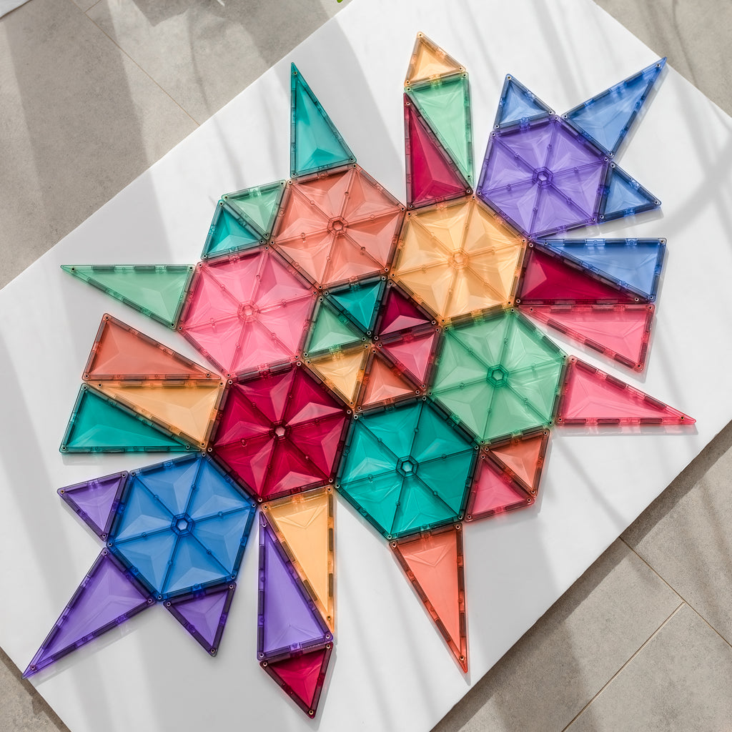 Connetix Tiles - 40 Piece Geometry Set | Pastel