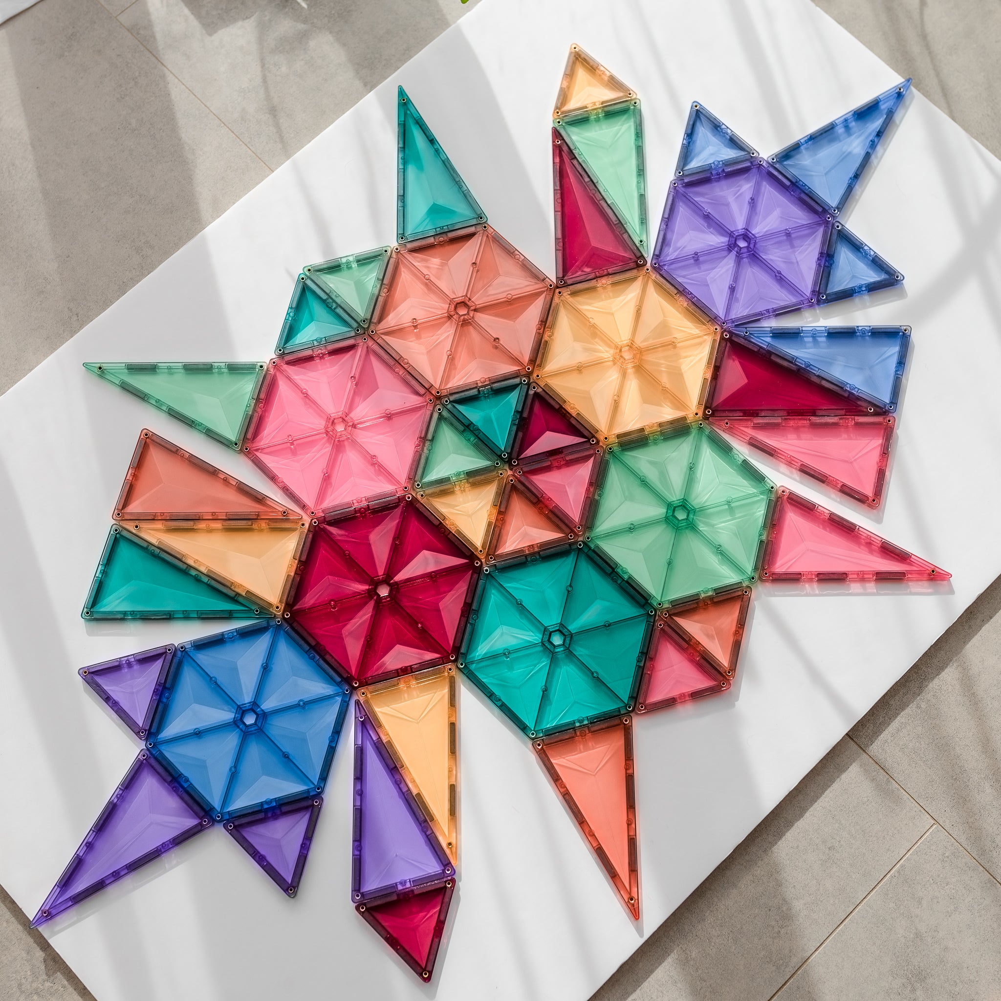 Connetix Tiles - 40 Piece Geometry Set | Pastel