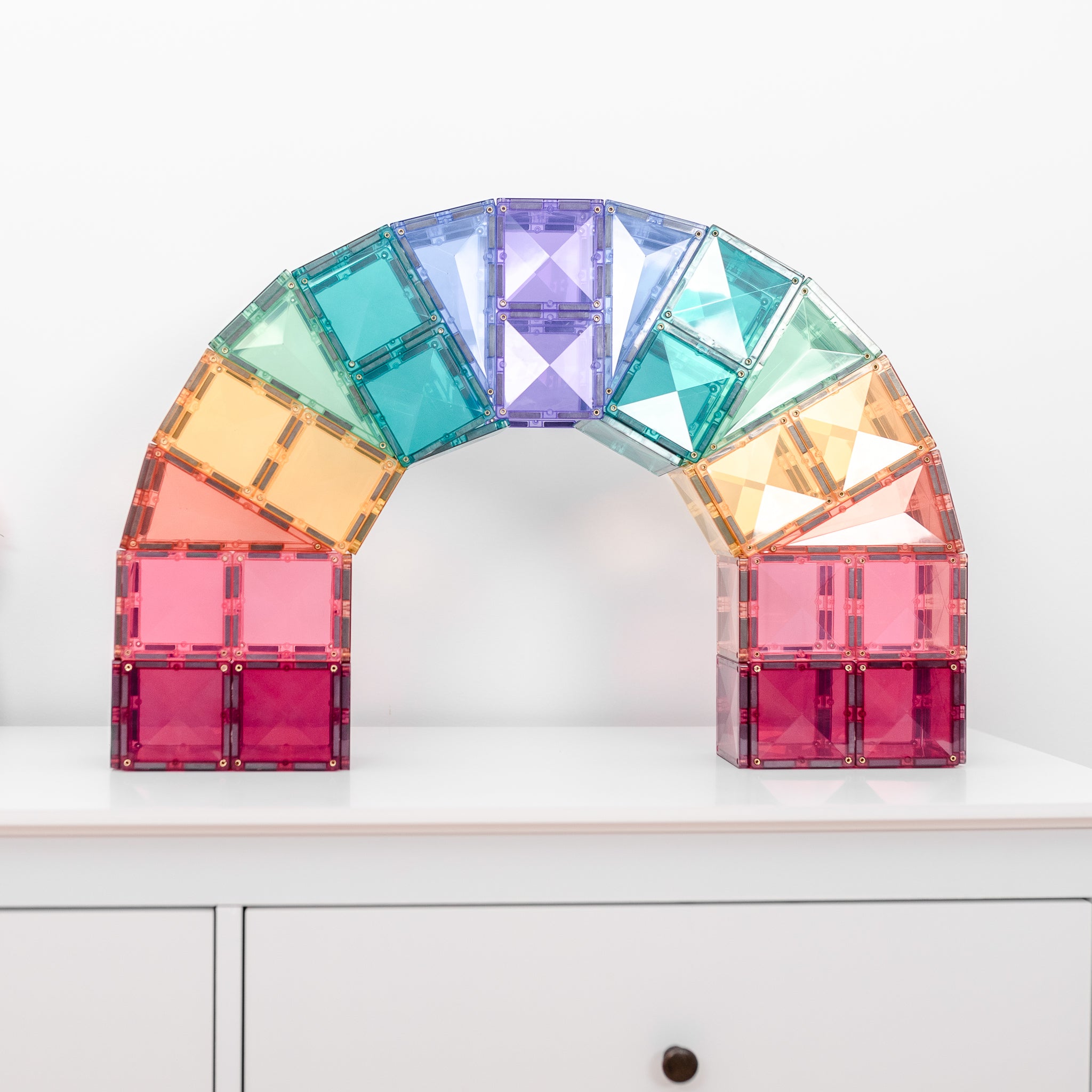 Connetix Tiles - 202 Piece Mega Set | Pastel