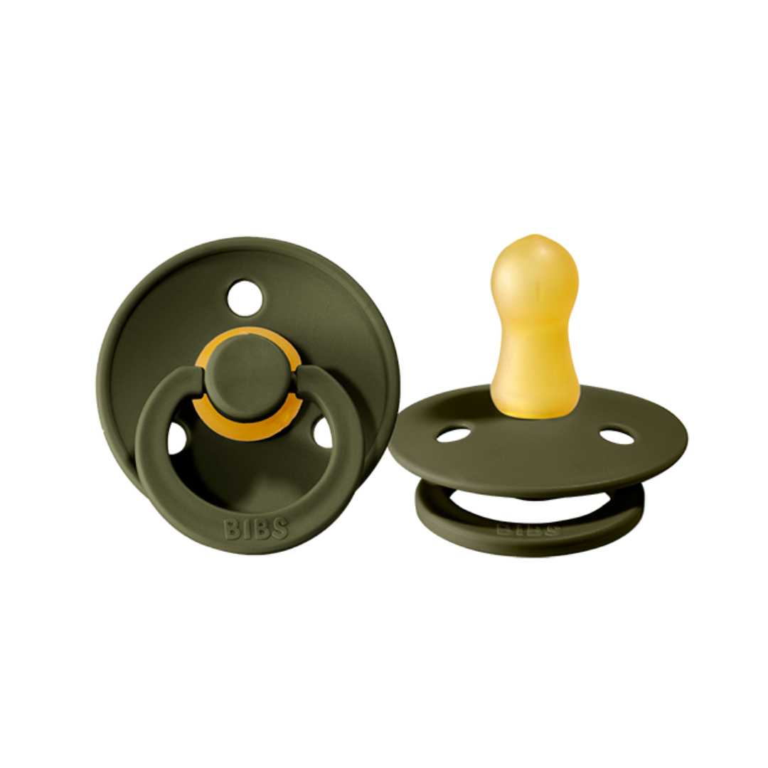 BIBS Colour Pacifier 2 Pack - Hunter Green