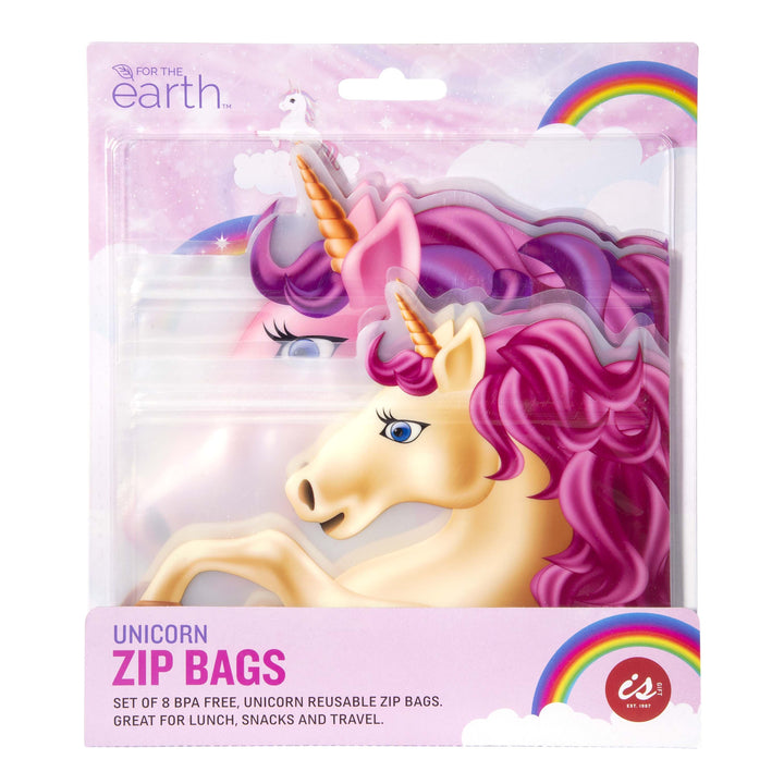 Reusable Zip Bag - Unicorns